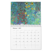 Gustav Klimt painting art カレンダー (2月 2027)