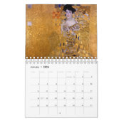 Gustav Klimt painting art カレンダー (1月 2026)