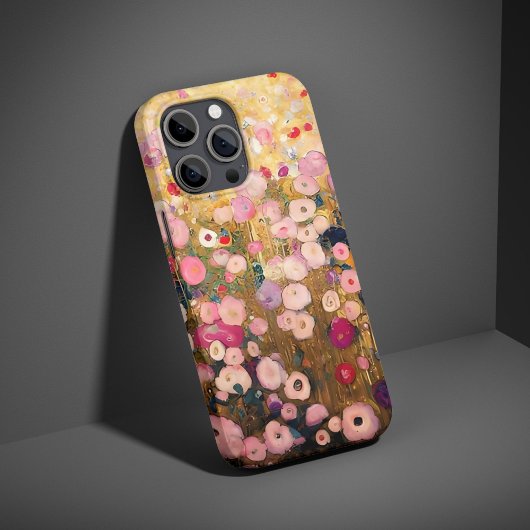 Gustav Klimt Pink Flower Garden Artistic Case Case-Mate iPhoneケース