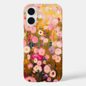 Gustav Klimt Pink Flower Garden Artistic Case Case-Mate iPhoneケース (裏面)