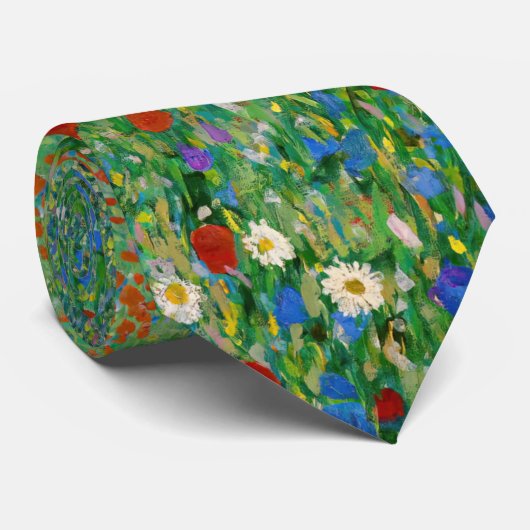Gustav Klimt - Poppy Field ネクタイ (ロール)