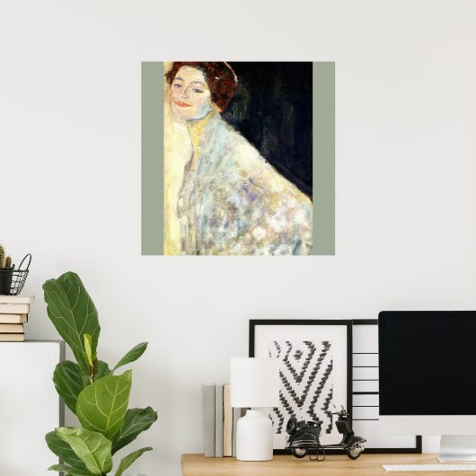 Gustav Klimt - Portrait of a Lady ポスター (ホームオフィス)