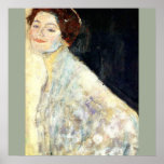 Gustav Klimt - Portrait of a Lady ポスター<br><div class="desc">Gustav Klimt - "Portrait of a Lady in White Unfinished" c. 1918</div>