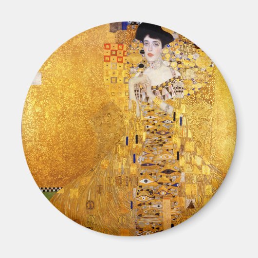 Gustav Klimt Portrait of Adele Bloch-Bauer I マグネット (正面)