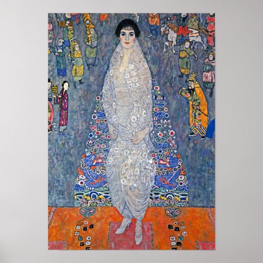 Gustav Klimt Portrait of Elisabeth Lederer ポスター (正面)