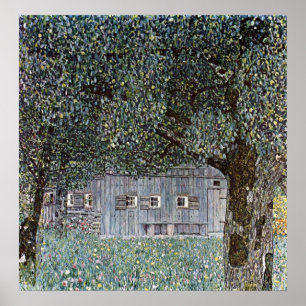 Gustav Klimt Poster ~ Farm Houses ポスター