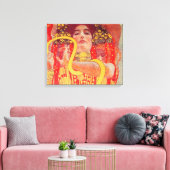 Gustav Klimt Red Woman Gold Snake Painting キャンバスプリント (インサイチュ (リビング))