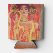 Gustav Klimt Red Woman Gold Snake Painting 缶クーラー (正面)