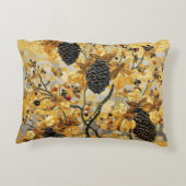 gustav klimt Rustic Pinecone Holiday Winter Bathro アクセントクッション (裏面)