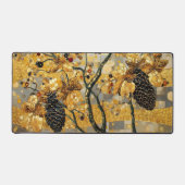gustav klimt Rustic Pinecone Holiday Winter Bathro デスクマット (正面)