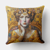 Gustav Klimt Seated Woman クッション (裏面)