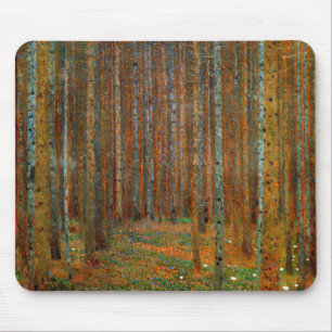 Gustav Klimt - Tannenwald Pine Forest マウスパッド