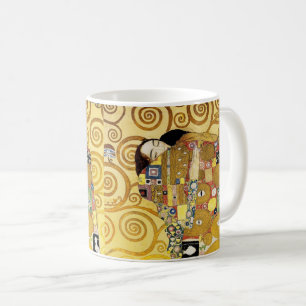 Gustav Klimt , “ The hug ” コーヒーマグカップ