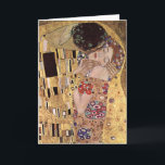 Gustav Klimt ~ the Kiss カード<br><div class="desc">Klimt 1862-1918,  Gustav,  Baumgarten bei Wien,  Austria</div>