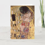 Gustav Klimt ~ the Kiss カード<br><div class="desc">Klimt 1862-1918,  Gustav,  Baumgarten bei Wien,  Austria</div>