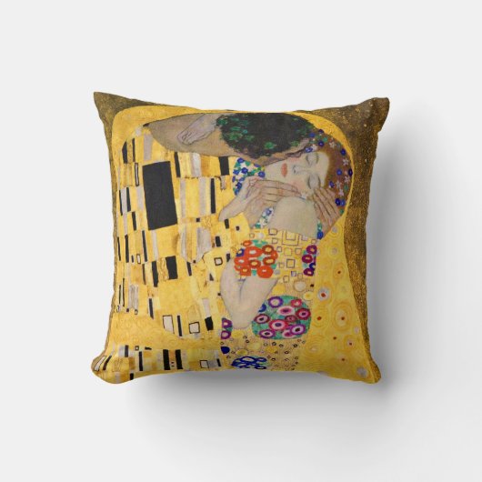 Gustav Klimt , The Kiss クッション (正面)