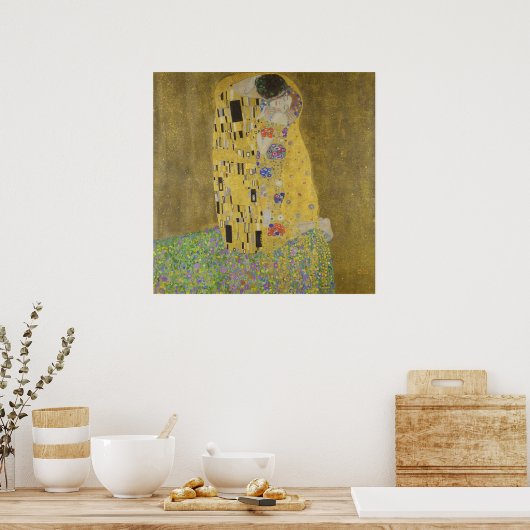 Gustav Klimt The Kiss ポスター (キッチン)
