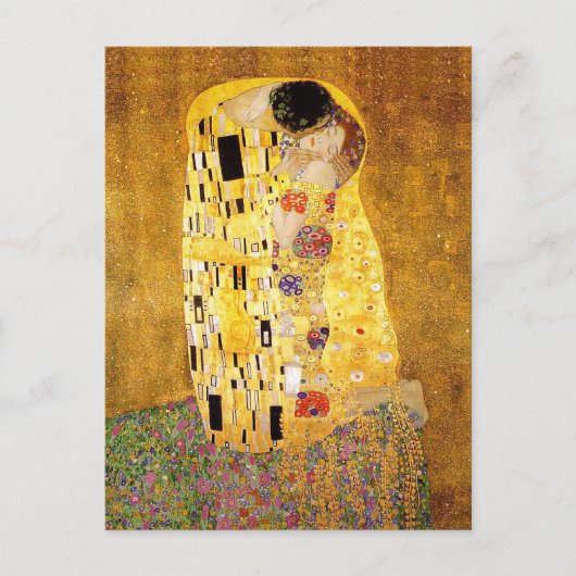 Gustav Klimt "The Kiss" ポストカード (正面)