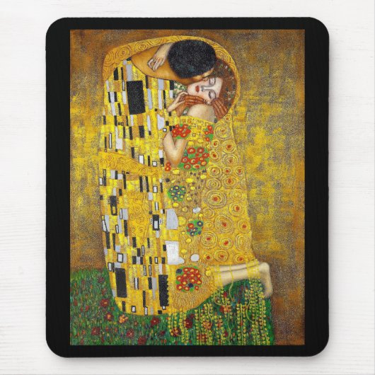 Gustav Klimt , “ The Kiss ” マウスパッド (正面)