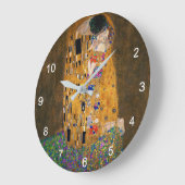 Gustav Klimt , “ The Kiss ” ラージ壁時計 (傾斜)
