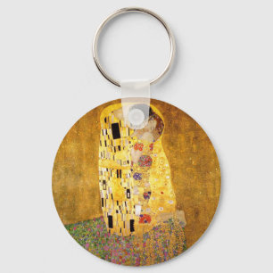 Gustav Klimt The Kiss Classic Painting キーホルダー