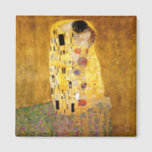 Gustav Klimt The Kiss Classic Painting マグネット<br><div class="desc">Gustav Klimt The Kiss Gustav Klimt used real gold in his beautiful work of art nouveau women and decorative art. This Klimt painting was called "The Kiss" and is the most well-known art nouveau work he ever painted. The Gustav Klimt painting is of an art nouveau woman and man in...</div>