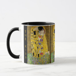 Gustav Klimt – The Kiss – Custom Text マグカップ