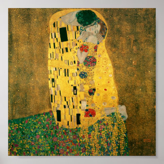 Gustav Klimt  - The Kiss (El Beso, Le Baiser) ポスター