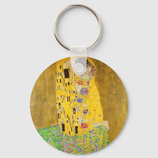 Gustav Klimt The Kiss Fine Art キーホルダー (正面)