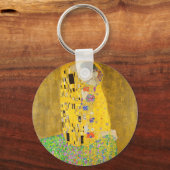 Gustav Klimt The Kiss Fine Art キーホルダー (正面)