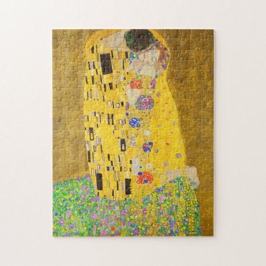 Gustav Klimt The Kiss Fine Art ジグソーパズル (縦)