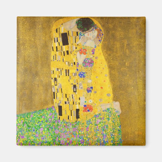 Gustav Klimt The Kiss Fine Art マグネット (正面)