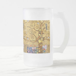 Gustav Klimt , The Tree of Life フロストグラスビールジョッキ