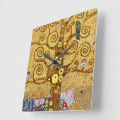 Gustav Klimt , “ Tree of life ” スクエア壁時計 (傾斜)