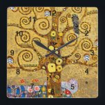 Gustav Klimt , “ Tree of life ” スクエア壁時計<br><div class="desc">私はKlimtが好きな人のためにこの製品を作りました。</div>