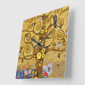 Gustav Klimt , “ Tree of life ” スクエア壁時計 (傾斜)