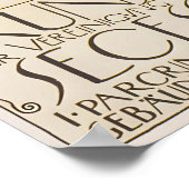 Gustav Klimt Vienna Secession Exhibition Art Print ポスター (角)