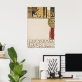 Gustav Klimt Vienna Secession Exhibition Art Print ポスター (ホームオフィス)