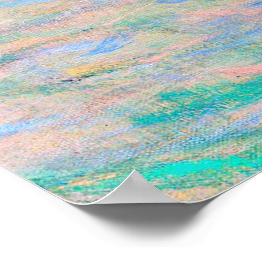 Gustav Klimt's Attersee  famous painting.  ポスター (角)