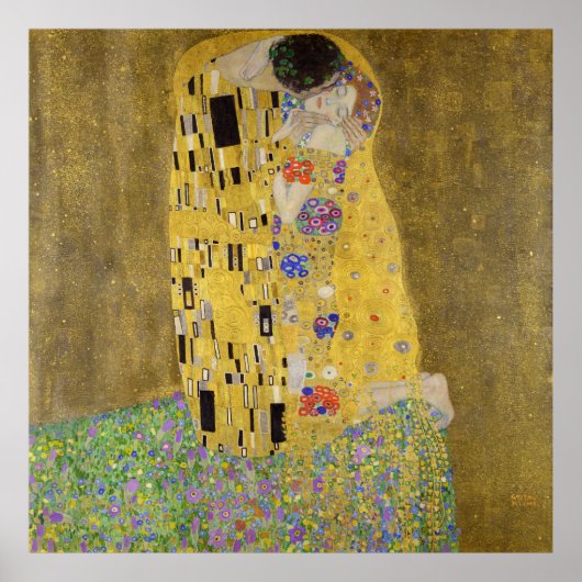 Gustav Klimt's The Kiss  ポスター (正面)
