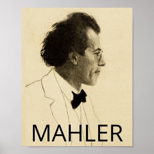 Gustav Mahler (1902, portrait) ポスター (正面)