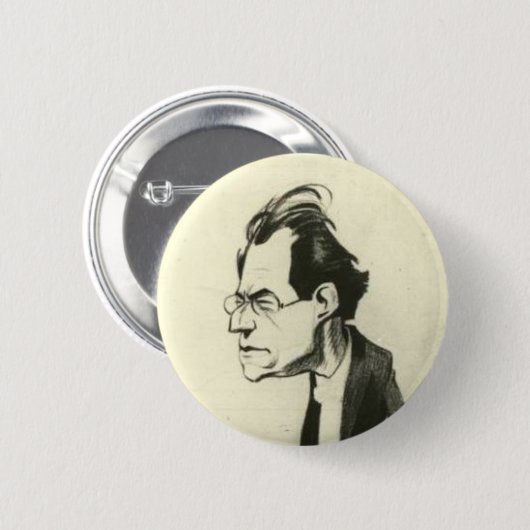 Gustav Mahler button 缶バッジ (正面&裏面)