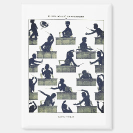 Gustav Mahler Silhouette by Otto Böhler マグネット