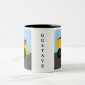 Gustaveダンプトパーソナライズされたラック名Mug ツートーンマグカップ (中央)