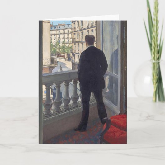 Gustave CaillebotteのYoung Man at His Window カード (正面)