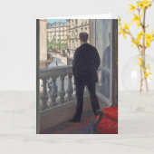Gustave CaillebotteのYoung Man at His Window カード (黄色い花)