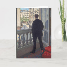 Gustave CaillebotteのYoung Man at His Window カード