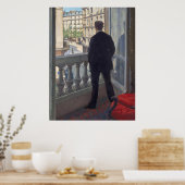Gustave CaillebotteのYoung Man at His Window ポスター (キッチン)