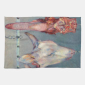 Gustave Caillebotte – ふくらはぎの頭と牛の舌 キッチンタオル (横)