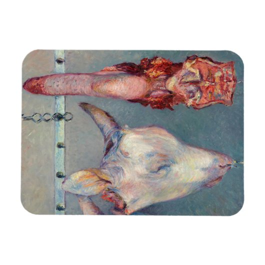 Gustave Caillebotte – ふくらはぎの頭と牛の舌 マグネット (横)